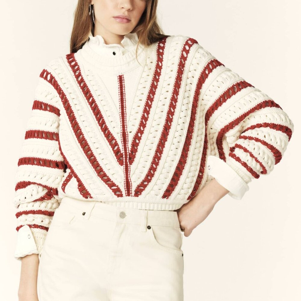 BA&SH Gardy Openwork Sweater